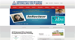 Desktop Screenshot of aisat.ac.in